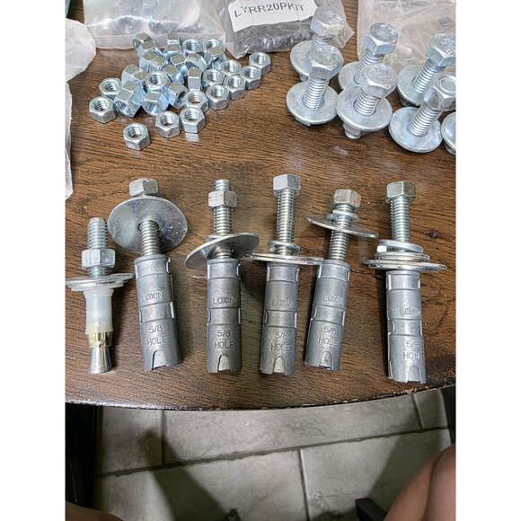 5 Pc 5/8”-11 Expansion Shield Concrete Anchor 1” Hole - Picture 13 of 16